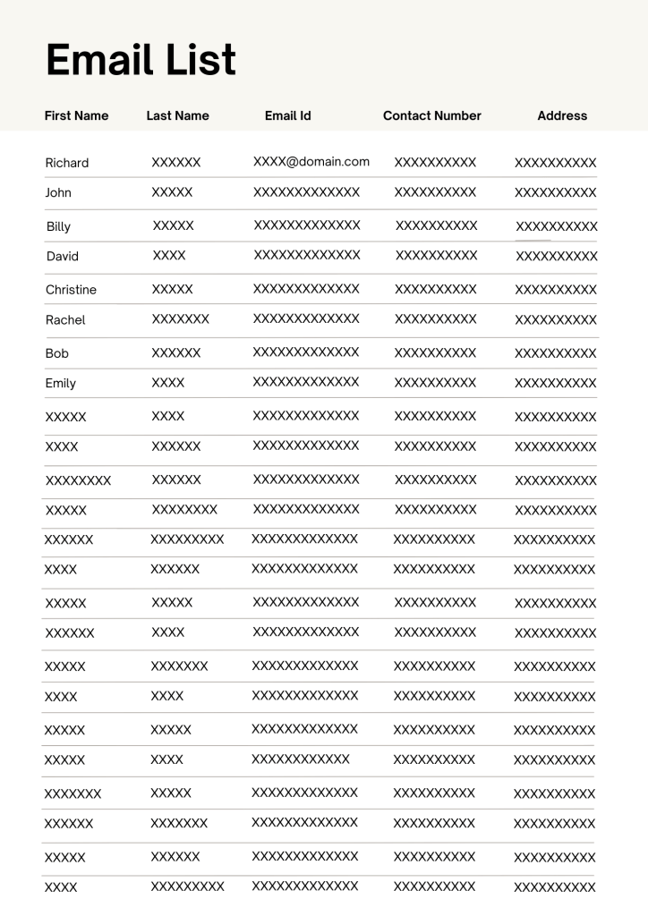 Buy Email Lists